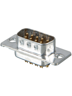 D-Sub connector, Plug, DE-9, Solder Cup