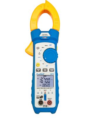 Current Clamp Meter, TRMS, 50MOhm, 10MHz, LCD, 1kA