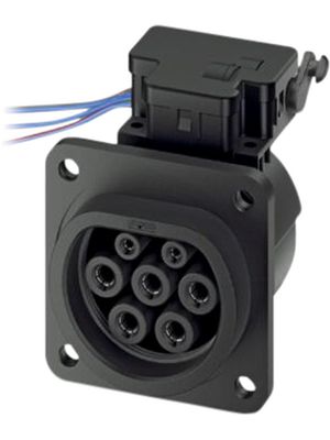 EV Charging Socket Outlet 32A 480V Black