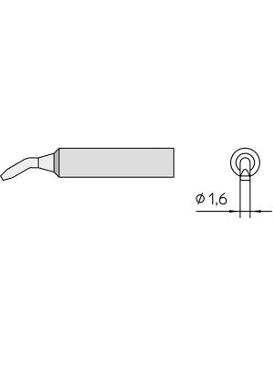 Soldering Tip Chisel 28mm 1.6mm