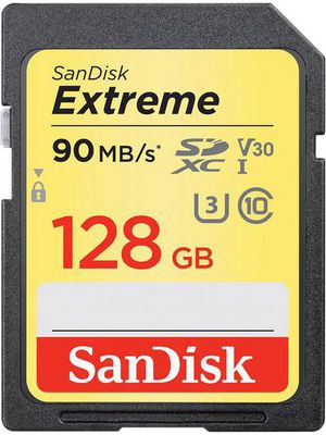 Extreme Pro SDXC Memory Card 128 GB