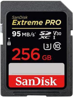 Extreme Pro SDXC Memory Card 256 GB