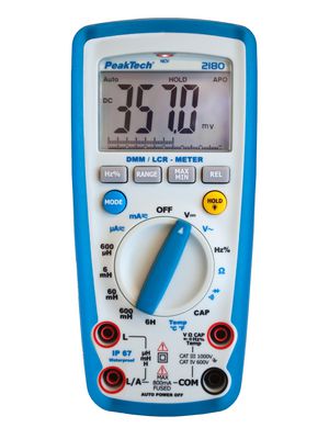 LCR Meter, Handheld, 60MOhm, 6H, 4000uF, 9.99MHz