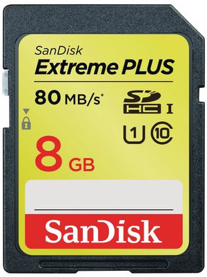 Extreme Plus SDHC card 8 GB