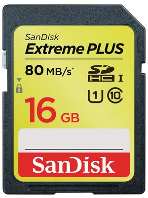 Extreme Plus SDHC card 16 GB