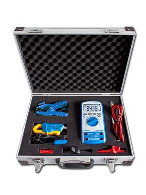 Multimeter Kit, 10A, 60MOhm, Capacitance: 60 nF ... 60 mF / Diode Test: 1.5 V / Temperature: -55 ... 1000 °C / Continuity: 40 Ohm