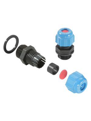 Cable Gland, 6 ... 10mm, M16, Polyamide, Blue, ATEX