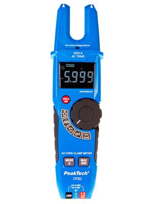 Current Clamp Meter, TRMS AC, 60MOhm, Backlit LCD, 200A