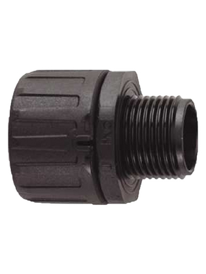 Straight fitting with external thread M16 Polyamide 6.6 Straight Black