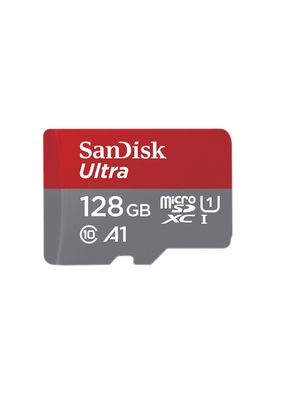 Memory Card, microSD, 128GB, 120MB/s, Grey / Red