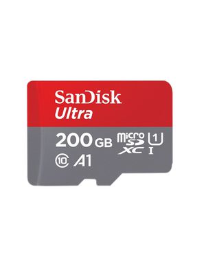 Memory Card, microSD, 200GB, 120MB/s, Grey / Red