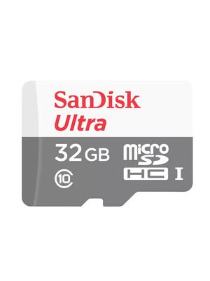 Memory Card, microSD, 32GB, 100MB/s, Grey / White