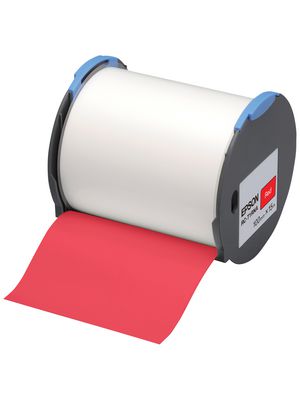 Label Tape, Polypropylene, 100mm x 15m, Red