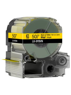 Label Tape, Vinyl, 50mm x 7m, Yellow