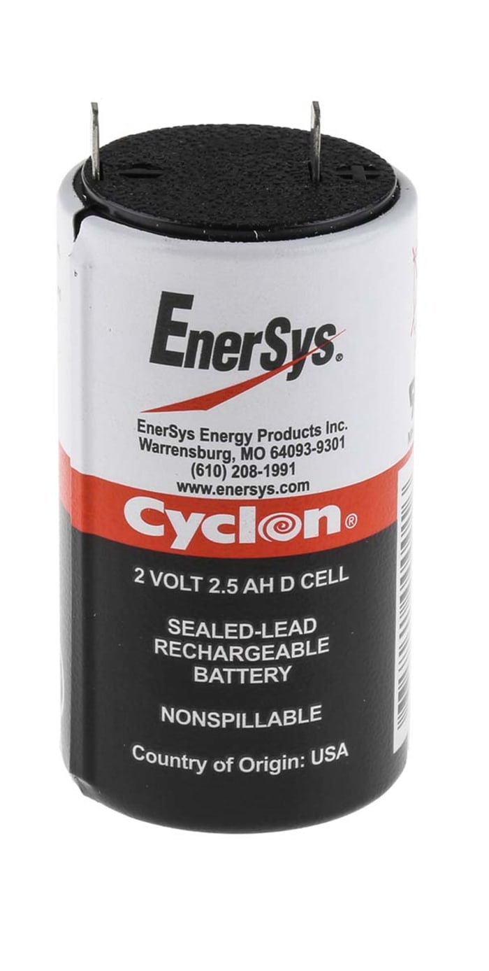 Enersys, Kurşun Asit Akü, 2V, 2,5Ah