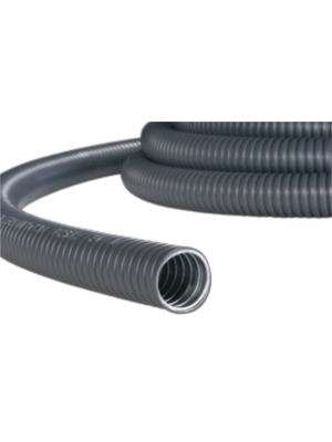 Metallic conduit, 6.8mm, Galvanised Steel, Black