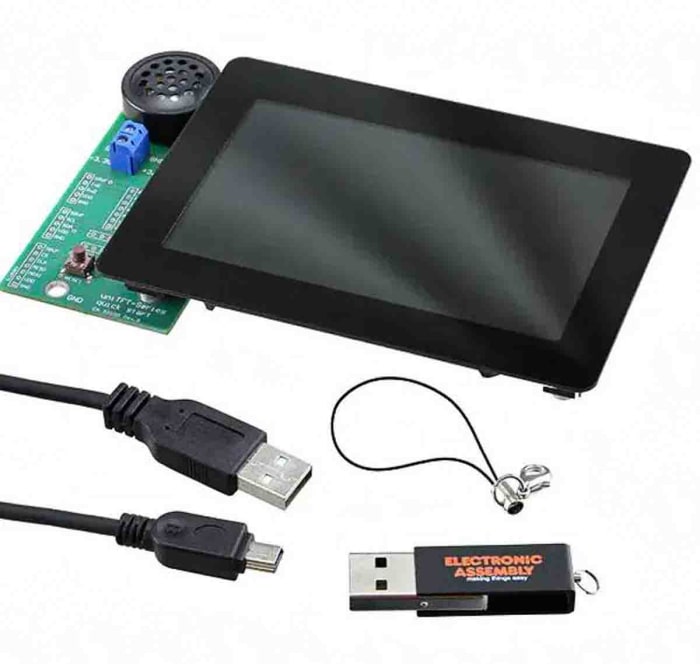 Display Visions EA QUICK uniTFT050-ATC, EA QUICKuniTFT 5in LCD Display Display Module With PCAP touch panel