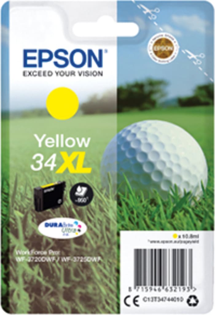 Epson C13T34744010 Yellow Ink Cartridge