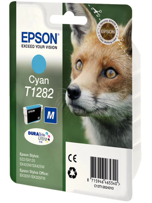 Ink Cartridge, T1282, 1pcs, 175 Sheets, Cyan