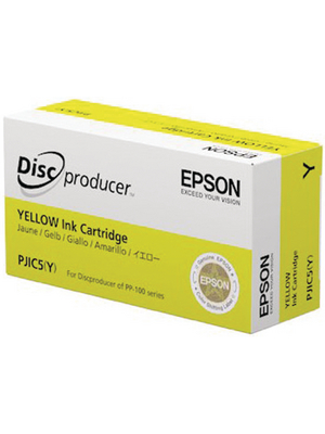 Ink Cartridge, PJIC5, 1pcs, 1000 Sheets, Yellow