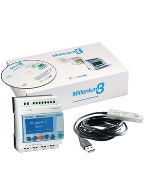 Starter Kit Millenium 3 CD12 SMART 24 VDC, 8 DI (4 D/A), 0 AI, 0 HS, 4 RO, 0 TO, 0 AO