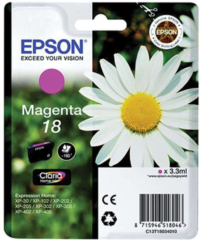 Epson 18 Mürekkep Kartuşu, Magenta