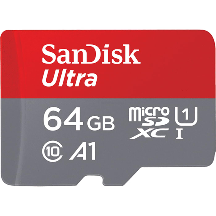 SanDisk 64GB Ultra microSDXC Card & Adpt