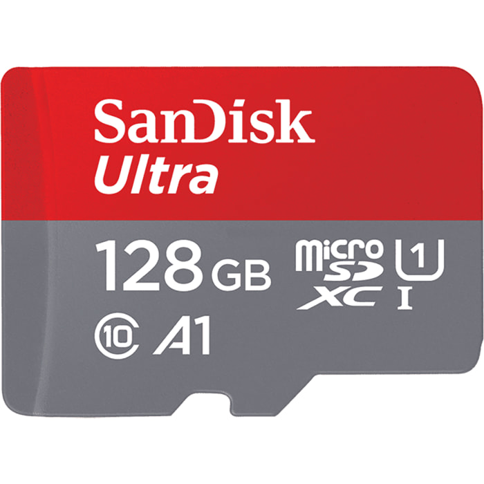 SanDisk 128GB Ultra microSDXC Card & Adp