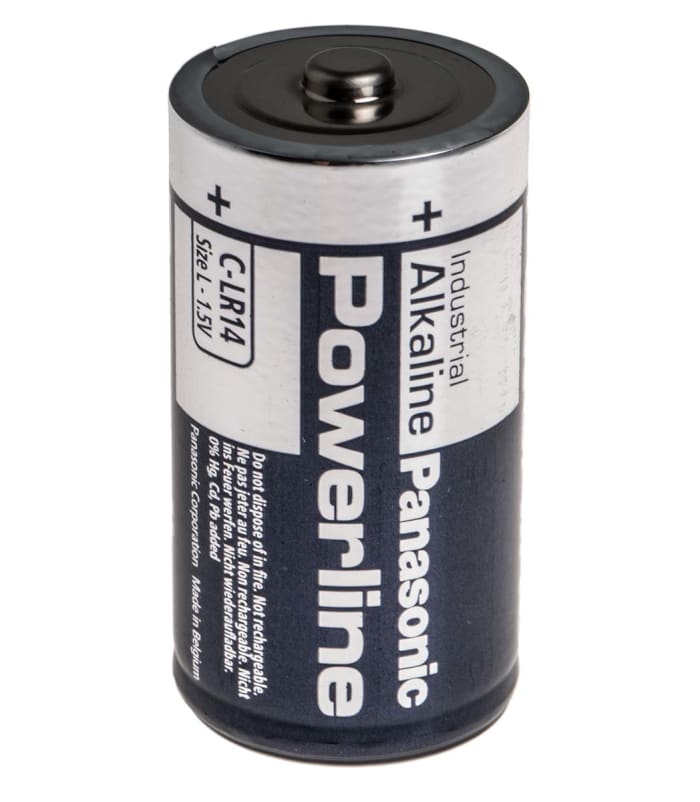 Panasonic Industrial Powerline, Alkalin, 1,5V C Tipi Pil