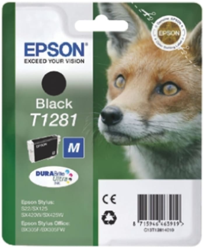 Epson T1281 Mürekkep Kartuşu, Siyah