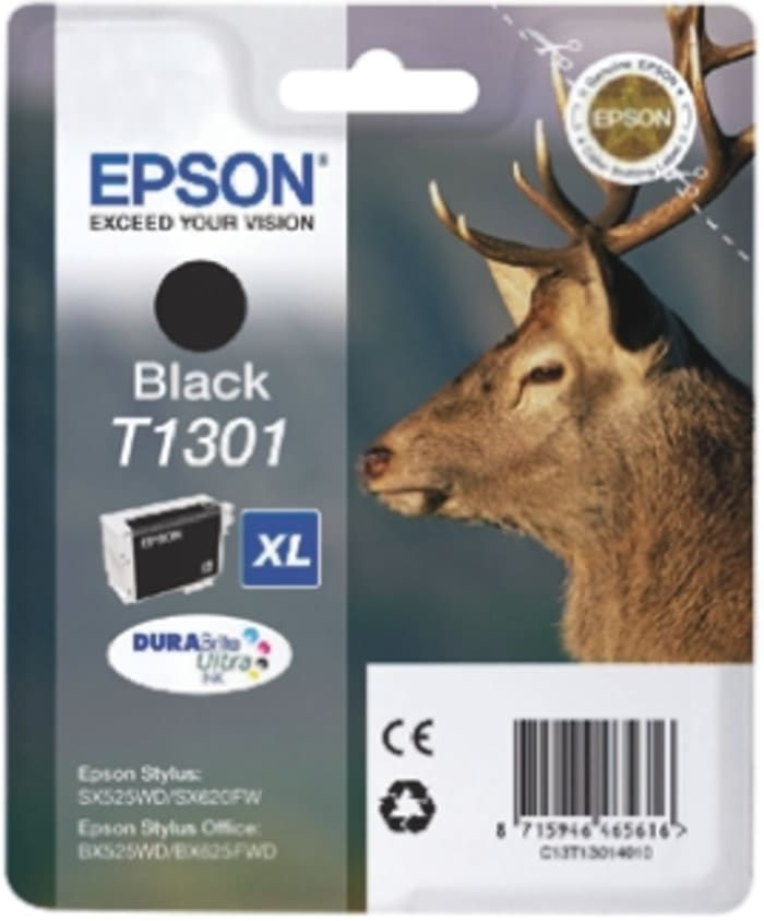 Epson T1301 Mürekkep Kartuşu, Siyah