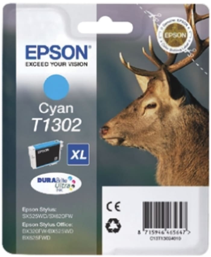 Epson T1302 Mürekkep Kartuşu, Cyan