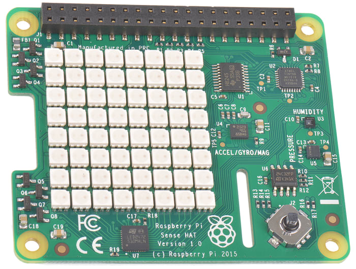 Raspberry Pi Raspberry Pi HAT Sense Sense Hat Sensör Geliştirme Kiti Atalet Ölçüm Ünitesi (IMU) - 11 DoF