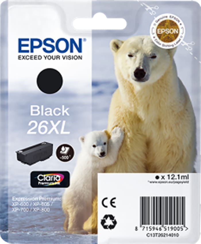 Epson 26XL Mürekkep Kartuşu, Siyah