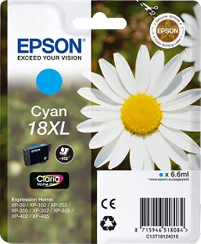 Epson 18XL Mürekkep Kartuşu, Cyan