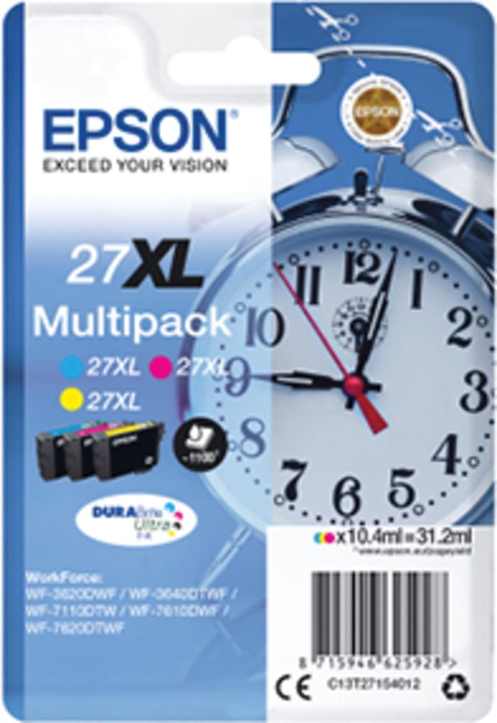 Epson C13T27154012 Cyan, Magenta, Yellow Ink Cartridge