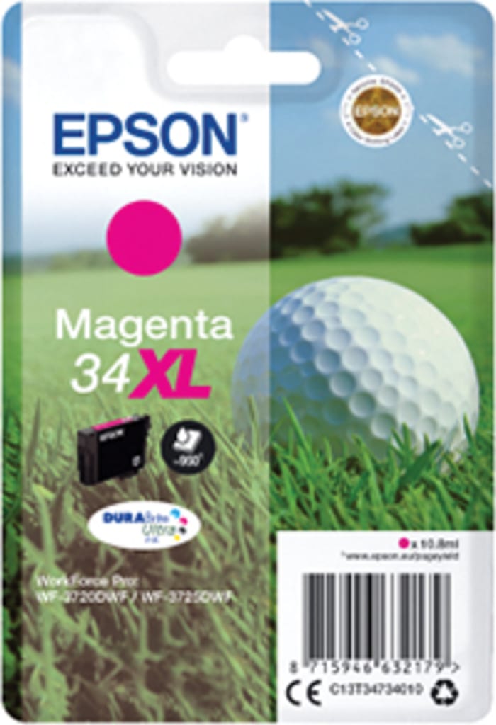 Epson C13T34734010 Magenta Ink Cartridge