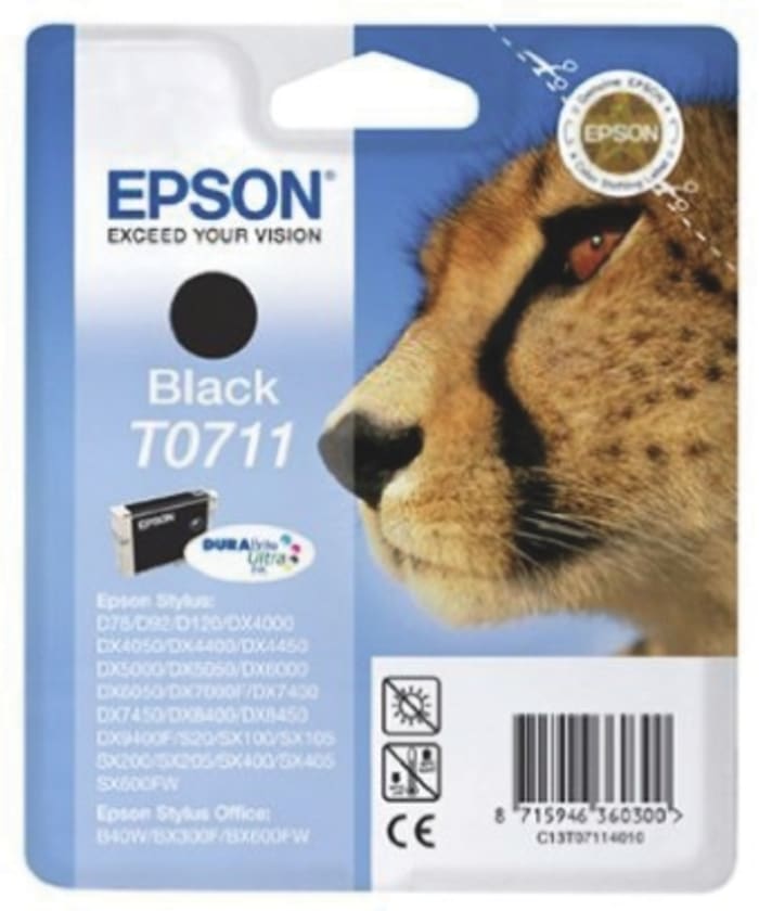 Epson T0711 Mürekkep Kartuşu, Siyah