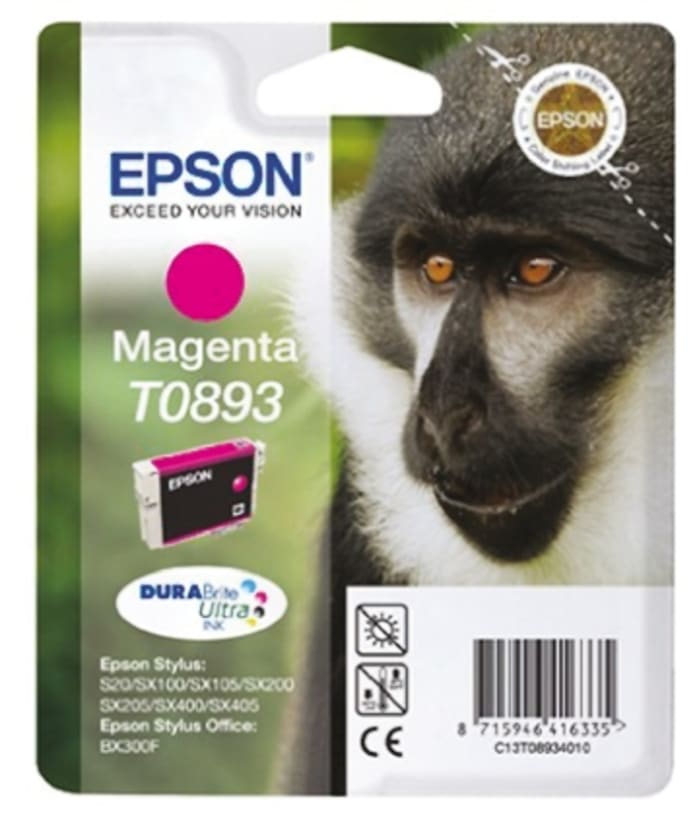 Epson T0893 Mürekkep Kartuşu, Magenta