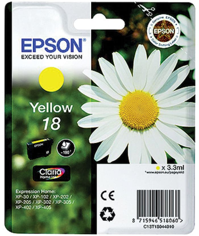 Epson 18 Mürekkep Kartuşu, Sarı