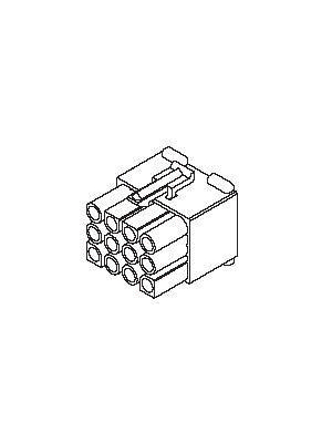 Receptacle housing Poles Rows Pitch