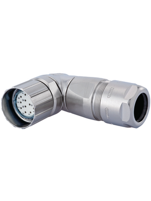 Connector 90°,, M23, Poles - 19