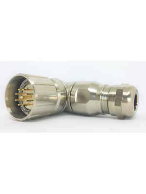 Connector 90°,, M23, Poles - 9