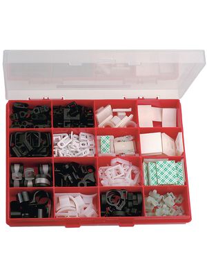 Assortment box fasteners