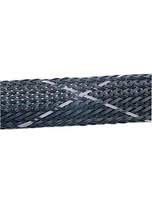 Braided cable sleeving Polyester Black / White