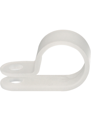 Cable Clamp, 8mm, Polyamide 6.6, Natural, Screw