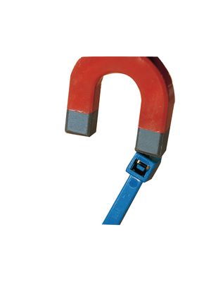 Detectable Metal Content Cable Tie 150 x 3.5mm, Polyamide 6.6 MP, 135N, Blue