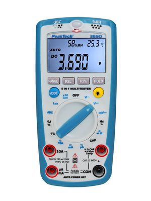 Digital Multimeter, 600V, 10MHz, 40MOhm