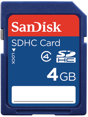 SDHC card 4 GB