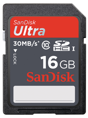 Ultra SDHC card 16 GB